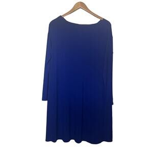 Eileen Fisher Women’s Sz XS Royal Blue Long Sleeve Shift Dress